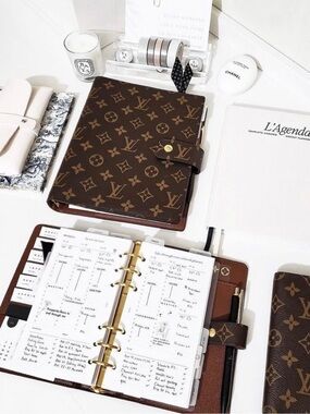 🆕 MM 6 Ring LV Planner Inserts Refills Medium Calendar 2026 2027 To Do Journal